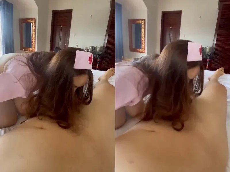 Nện em ngành cosplay nhân viên chăm sóc trong nhà trọ || p1